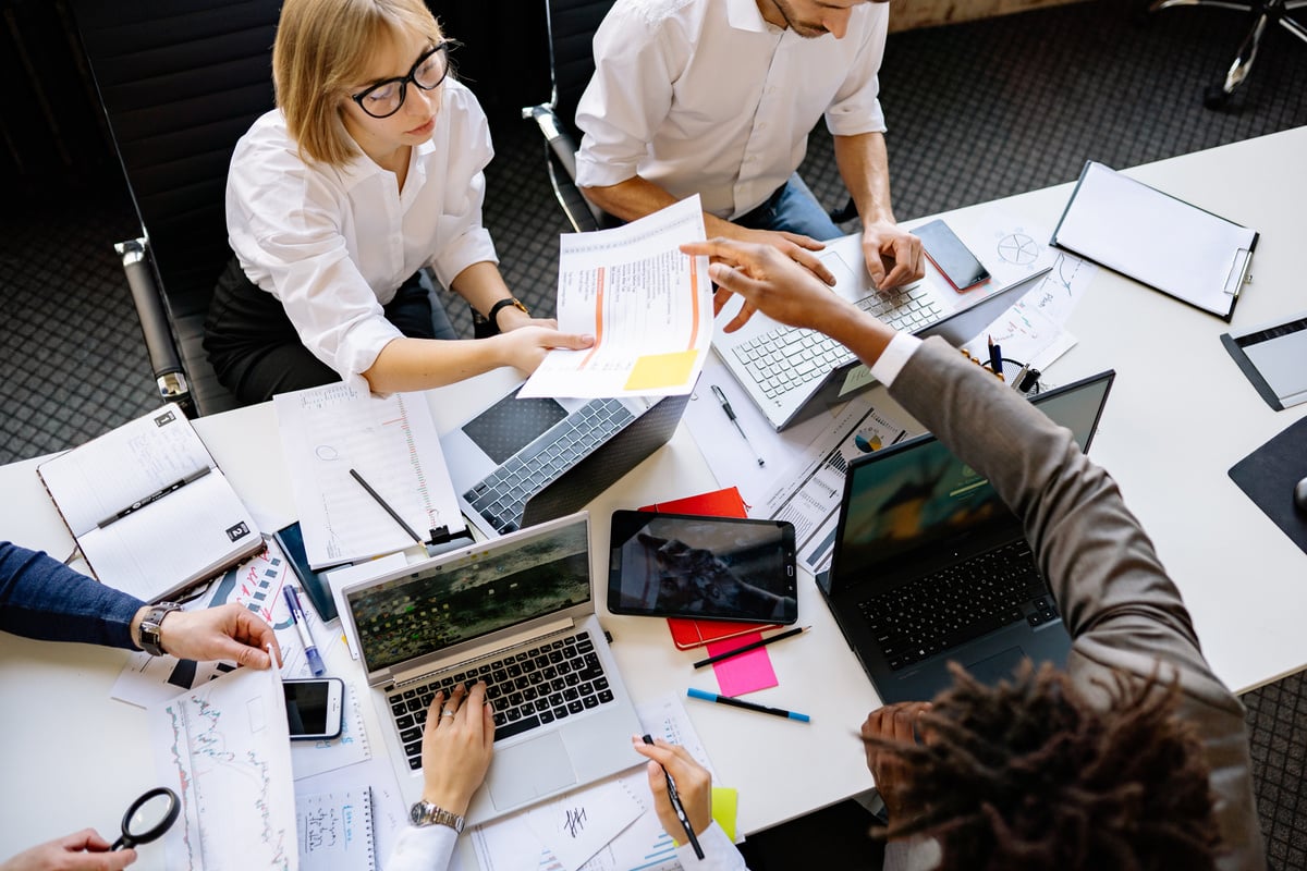  Colleagues Working in an Office